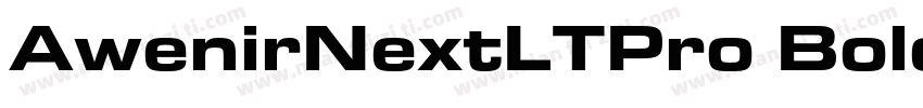 AwenirNextLTPro Bold字体转换